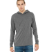 BELLA+CANVAS 3512 Unisex Jersey Hooded T-Shirt in Deep heather