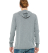 BELLA+CANVAS 3512 Unisex Jersey Hooded T-Shirt in Grey triblend