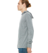 BELLA+CANVAS 3512 Unisex Jersey Hooded T-Shirt in Grey triblend
