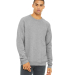 BELLA+CANVAS 3901 Unisex Tri-blend Sponge Fleece S in Athletic heather