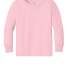 Bella + Canvas 3501T Toddler Jersey Long Sleeve Te in Pink