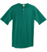 580 Two Button Baseball Jersey in Dark green