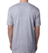 Next Level 3200 Fitted Short Sleeve V in Heather grey