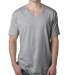 Next Level 3200 Fitted Short Sleeve V in Heather grey