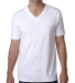 Next Level 3200 Fitted Short Sleeve V in White