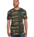 Code V 3907 Adult Camo Tee in Green woodland
