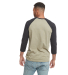 Next Level Apparel 6251 Unisex CVC Three-Quarter S in Black/ olive