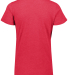 Augusta Sportswear 3067 Ladies' 3.8 oz., Tri-Blend in Red heather