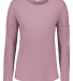 Augusta Sportswear 3077 Ladies' Tri-Blend Long Sle in Dusty rose heather
