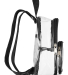 BAGedge BE268 Unisex Clear PVC Mini Backpack in Black