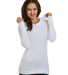 Bayside Apparel 3425 5 oz., Junior's Long-Sleeve T in White