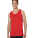 Bayside Apparel 6500 Men's 6.1 oz., 100% Cotton Ta in Red