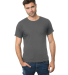 Bayside Apparel 9500 Unisex 4.2 oz., 100% Cotton F in Charcoal