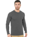 Bayside Apparel 9550 Unisex Fine Jersey Long-Sleev in Charcoal