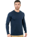 Bayside Apparel 9550 Unisex Fine Jersey Long-Sleev in Navy