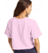 Champion Clothing T453W Ladies' Cropped Heritage T in Pink candy