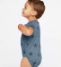 Code V 4329 Infant Five Star Bodysuit in Denim star