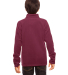 Team 365 TT90Y Youth Campus Microfleece Jacket in Sport maroon