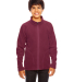 Team 365 TT90Y Youth Campus Microfleece Jacket in Sport maroon