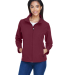 Team 365 TT80W Ladies' Leader Soft Shell Jacket in Sport maroon