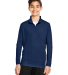 Team 365 TT31Y Youth Zone Performance Quarter-Zip in Sport dark navy
