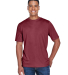 Team 365 TT11H Men's Sonic Heather Performance T-S in Sport maroon heather