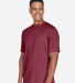 Team 365 TT11H Men's Sonic Heather Performance T-S in Sport maroon heather