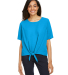 Devon and Jones DP617W Ladies' Perfect Fit™ Tie- in Ocean blue