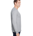 Hanes W120 Adult Workwear Long-Sleeve Pocket T-Shi in Light steel