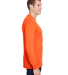 Hanes W120 Adult Workwear Long-Sleeve Pocket T-Shi in Safety orange