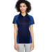 Harriton M385W Ladies' Advantage Snag Protection P in Dark navy/ true royal/ dark charcoal
