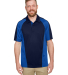 Harriton M385 Men's Advantage Snag Protection Plus in Dark navy/ true royal/ dark charcoal