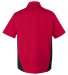 Harriton M586T Men's Tall Flash IL Colorblock Shor in Red/ black