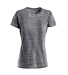 J America 8116 Ladies' Zen Jersey T-Shirt in Dark smoke