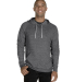 Jerzees 90M Adult Snow Heather Raglan Hooded Sweat in Charcoal