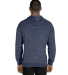 Jerzees 90M Adult Snow Heather Raglan Hooded Sweat in Navy