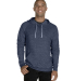 Jerzees 90M Adult Snow Heather Raglan Hooded Sweat in Navy