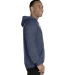Jerzees 90M Adult Snow Heather Raglan Hooded Sweat in Navy