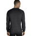 Jerzees 91M Adult Snow Heather French Terry Crewne in Black ink