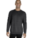 Jerzees 91M Adult Snow Heather French Terry Crewne in Black ink