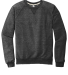 Jerzees 91M Adult Snow Heather French Terry Crewne in Black ink