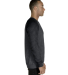 Jerzees 91M Adult Snow Heather French Terry Crewne in Charcoal/ black ink