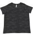 LA T 3816 Ladies' Curvy Fine Jersey T-Shirt in Storm camo