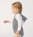 Rabbit Skins 4418 Infant Long Sleeve Fine Jersey B in Granite hth/ wht