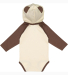 Rabbit Skins 4418 Infant Long Sleeve Fine Jersey B in Natural/ Brown