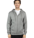 Threadfast Apparel 320Z Unisex Ultimate Fleece Ful in Heather Grey