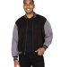 Threadfast Apparel 364J Unisex Legend Jacket in Black/ charcoal heather
