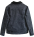 Threadfast Apparel 372J Unisex Sherpa-Lined Denim  in Black denim/ black