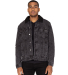 Threadfast Apparel 372J Unisex Sherpa-Lined Denim  in Black denim/ black