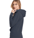 Next Level Apparel 9302 Unisex Malibu Pullover Hoo in Heather midnight navy
